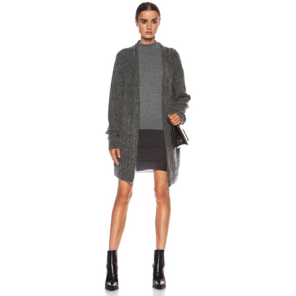 Acne studios - Raya short rib mohair cardigan - Picture 2 of 10